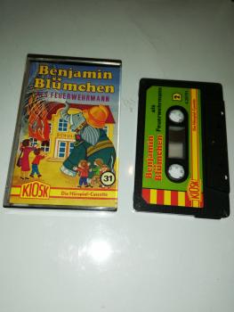 Benjamin Blümchen Folge 31 als Feuerwehrmann 4-fach Schwarz geschraubt Schwarz mit Grünen Cover 4.25701 CD