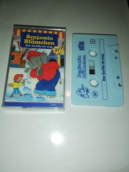 Benjamin Blümchen Folge 37 Der Gorilla ist weg Weiß mit Blauen Druck 4.27537 (Blaues Kioskcover)