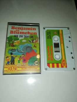 Benjamin Blümchen Folge 38 Der Zoo zieht um 5-fach Silber geschraubt Weiß mit Grünen Cover 4.26025 CD Kiosk
