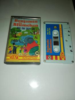 Benjamin Blümchen Folge 38 Der Zoo zieht um 5-fach Silber geschraubt Weiß mit Blauen Cover 4.27538 CD