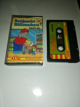 Benjamin Blümchen Folge 39 kauft ein 4-fach Schwarz geschraubt Schwarz mit Grünen Cover 4.27539