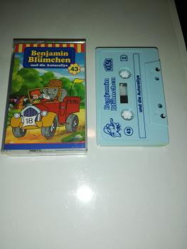 Benjamin Blümchen Folge 43 und die Autorallye Weiß mit Blauen Druck 4.27543 (Blaues Kioskcover)