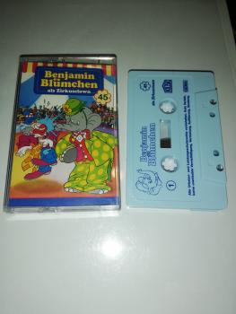 Benjamin Blümchen Folge 45 als Zirkusclown Weiß mit Blauen Druck 4.27545 (Blaues Kioskcover)
