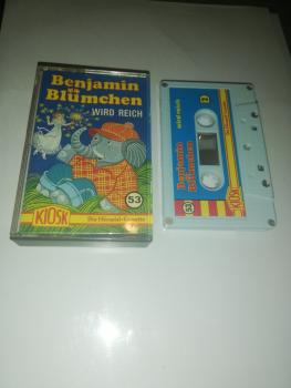 Benjamin Blümchen Folge 53 wird reich 5-fach Silber geschraubt Weiß mit Blauen Cover 4.27553