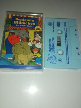 Benjamin Blümchen Folge 86 Das Nilpferdbaby Blau mit Weißem Druck 4.27586 (Blaues Kioskcover)