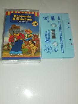 Benjamin Blümchen Folge 88 als Cowboy Weiß mit Blauen Druck 4.27588 (Blaues Kioskcover)