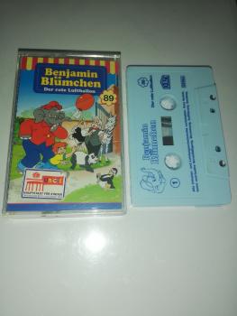 Benjamin Blümchen Folge 89 Der rote Luftballon Weiß mit Blauen Druck 4.27589 (Blaues Kioskcover)