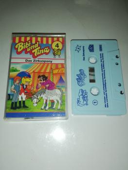 Bibi und Tina Folge 4 Das Zirkuspony Weiß mit Blauen Druck 4.27104 (Blaues Kioskcover)