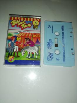 Bibi und Tina Folge 4 Das Zirkuspony Weiß mit Blauen Druck 4.27104 Kiddinx