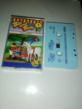 Bibi und Tina Folge 7 Tina in Gefahr Weiß mit Blauen Druck 4.27107 Kiddinx