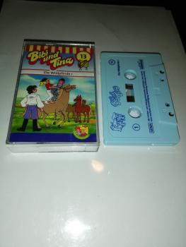 Bibi und Tina Folge 13 Die Wildpferde- Teil 1 Weiß mit Blauen Druck 4.27113  Kiddinx