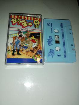 Bibi und Tina Folge 16 Alle lieben Knuddel Weiß mit Blauen Druck 4.27116 Kiddinx