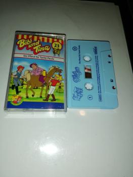 Bibi und Tina Folge 23 Ein Pferd für Tante Paula Weiß mit Blauen Druck 4.27123 Kiddinx