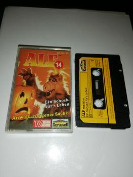 Alf Folge 14 Ein Schock für`s Leben/ Anwalt in eigener Sache Schwarz mit Gelben Aufkleber 837 509-4 Karussell