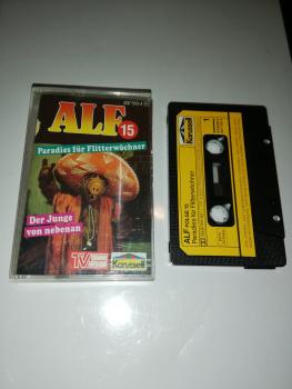 Alf Folge 15 Paradies für Flitterwöchner/ Der Junge von nebenan Schwarz mit Gelben Aufkleber 837 510-4 Karussell