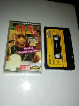 Alf Folge 20 Der Geist aus der Flasche/ Paules Puppenspieler Schwarz mit Gelben Aufkleber 839 527-4 Karussell