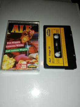 Alf Folge 28 Ein Hippie namens Willie/ Auf neuen Wegen Schwarz mit Gelben Aufkleber 843232-4 Karussell