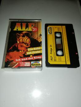 Alf Folge 31 Ein Baby auf Probe/Ich und der King Schwarz mit Gelben Aufkleber 843 235-4 Karussell