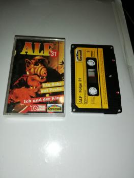 Alf Folge 31 Ein Baby auf Probe/Ich und der King 5-fach Silber geschraubt Schwarz mit Gelben Aufkleber 843 235-4 Karussell