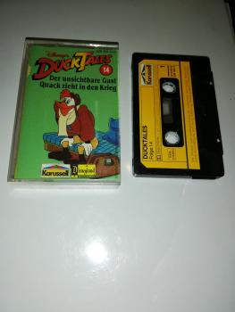 Duck Tales Folge 14 Der unsichtbare Gast/ Quack zieht in den Krieg Schwarz mit Gelben Aufkleber 839 494-4 Karussell
