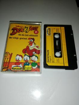 Duck Tales Folge 21 Als die Zeit stillstand/ Wer wiegt. gewinnt Schwarz mit Gelben Aufkleber 841 549-4 Karussell