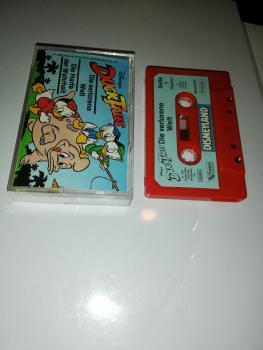 Duck Tales Die verlorene Welt/Die Harfe der Wahrheit Rot mit Blauen Aufkleber Disneyland
