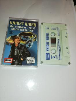 Knight Rider Folge 3 Der schwarze Teufel taucht wieder auf 4-fach Silber geschraubt Weiß-Blau 514 436.1