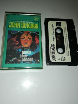 Geisterjäger John Sinclair Folge 54 Angst über London 5-fach Silber geschraubt Schwarz mit Weißen Aufkleber 73001