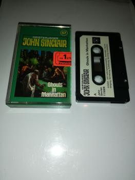 Geisterjäger John Sinclair Folge 57 Ghouls in Manhattan 5-fach Schwarz geschraubt Schwarz mit Weißen Aufkleber 73009