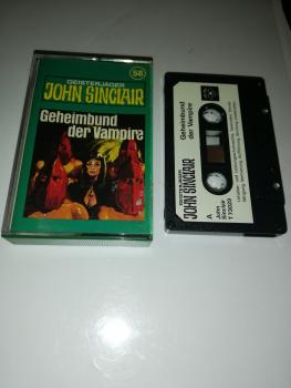 Geisterjäger John Sinclair Folge 58 Geheimbund der Vampire 5-fach Schwarz geschraubt Schwarz mit Weißen Aufkleber 73029