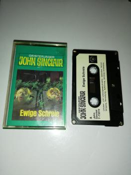 Geisterjäger John Sinclair Folge 48 Ewige Schreie 5-fach Silber geschraubt Schwarz mit Weißen Aufkleber 73019 Tonstudio Braun