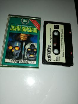 Geisterjäger John Sinclair Folge 50 Blutiger Halloween 5-fach Schwarz geschraubt Schwarz mit Weißen Aufkleber 73034