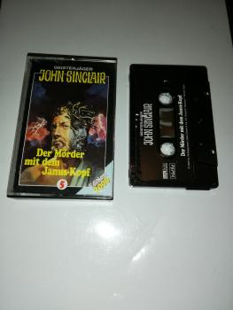 Geisterjäger John Sinclair Edition 2000 5-fach Schwarz geschraubt Der Mörder mit dem Janus-Kopf Schwarz mit Weißen Druck MC 1104