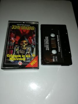 Geisterjäger John Sinclair Black Edition 5-fach Schwarz geschraubt Folge 13 Gefangen in der Mikrowelt Schwarz mit Weißen Druck MC 1160