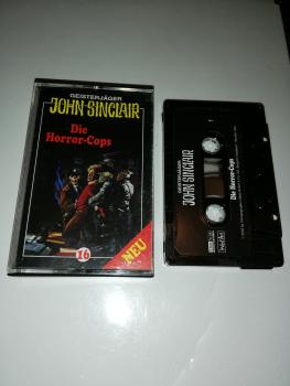 Geisterjäger John Sinclair Black Edition 5-fach Schwarz geschraubt Folge 16 Die Horror-Cops Schwarz mit Weißen Druck MC 1166
