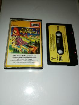 Die Hexe Schrumpeldei Folge 2 Schrumpeldei und Schrumpelmei mit neuen Hexereien Schwarz mit Gelben Aufkleber 515065.5(Weißes Frontcover)