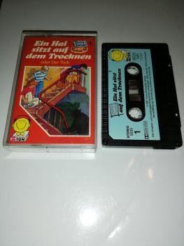 Pizza Bande Schneiderton Folge 1 Ein Hai sitzt auf dem Trocknen 5-fach Schwarz geschraubt Schwarz mit Blauen Aufkleber 5035