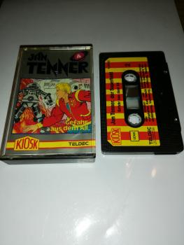 Jan Tenner(der Superheld) Folge 4 Gefahr aus dem All 4-fach Schwarz geschraubt Schwarz mit Rot-Gelben Aufkleber 4.24743 CD Kiosk Teldec