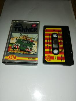 Jan Tenner Folge 9 Invasion der Androiden 4-fach Schwarz geschraubt Schwarz mit Rot-Gelben Aufkleber 4.25617 CD Kiosk Teldec