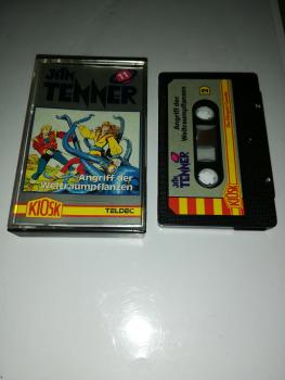 Jan Tenner Folge 11 Angriff der Weltraumpflanzen 4-fach Schwarz geschraubt Schwarz mit Grauen Aufkleber 4.25619 CD Kiosk Teldec