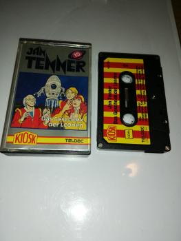 Jan Tenner Folge 15 Das Geschenk der Leonen 5-fach Silber geschraubt Schwarz mit Rot-Gelben Aufkleber 4.25709 CD Teldec Kiosk