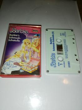 Barbie Folge 6 Barbies`s Schmuck-Schatulle 4-fach Silber geschraubt Weiß mit Blauen Druck 515266.6 Europa