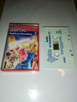 Barbie Folge 7 Barbie im Fernsehen Weiß mit Blauen Druck 515267.4 Europa