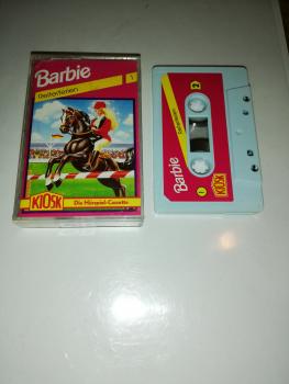 Barbie Kiosk Folge 1 Reiterferien Weiß mit Pinken Aufkleber (Der Grüne Punkt)