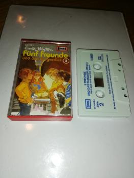 Fünf Freunde Folge 3 und das Burgverlies Weiß mit Blauen Druck 515642.4 (Blau Oranges Cover)