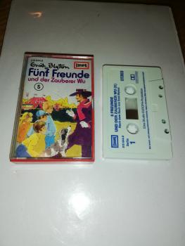 Fünf Freunde Folge 5 und der Zauberer Wu Weiß mit Blauen Druck 515644.0 (Blau Oranges Cover)