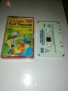 Fünf Freunde Folge 15 Wittern ein Geheimnis 4-fach Silber geschraubt  Weiß mit Blauen Druck 515707.2