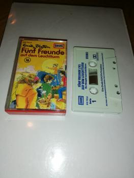 Fünf Freunde Folge 16 auf dem Leuchtturm Weiß mit Blauen Druck 515751.0 (Blau Oranges Cover)