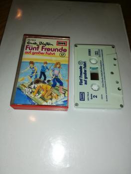 Fünf Freunde Folge 17 auf großer Fahrt 5-fach Silber Geschraubt Weiß mit Blauen Druck 515752.8 (Blau Oranges Cover)