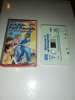 Fünf Freunde Folge 19 auf Schmugglerjagd Weiß mit Blauen Druck 515756.0 (Blau Oranges Cover)